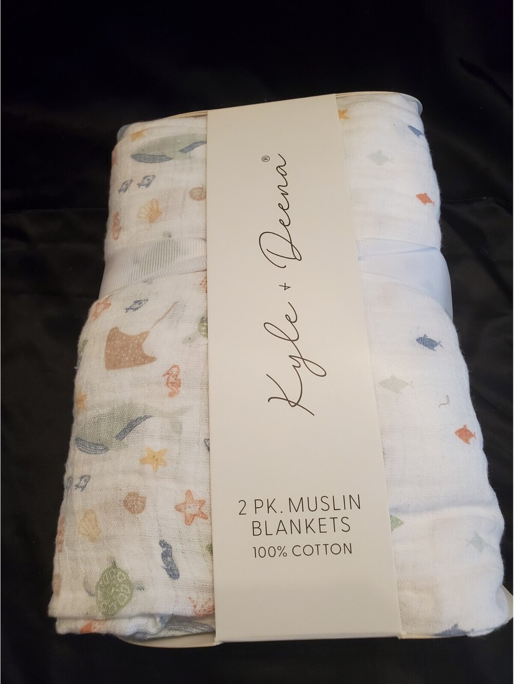 NWT Kyle&Deena 2pk Muslin Swaddle/Blankets
